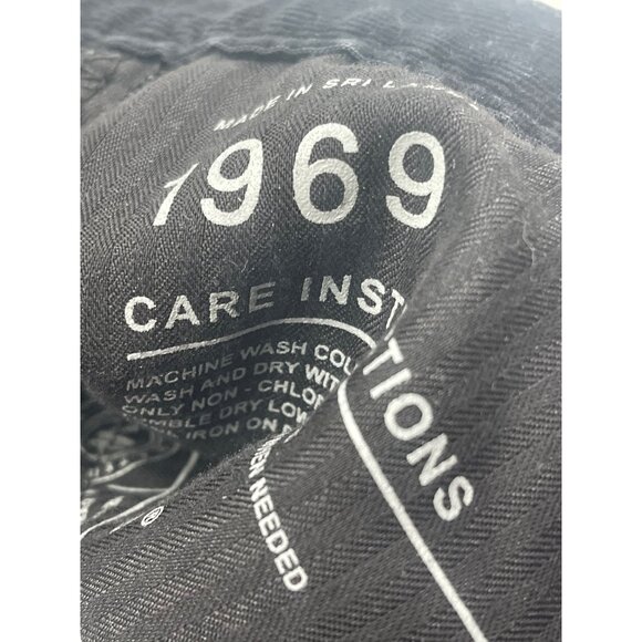 gap 1969 corduroy mini skirt black pockets zip button up belt loop 24/7 READ - Picture 6 of 6